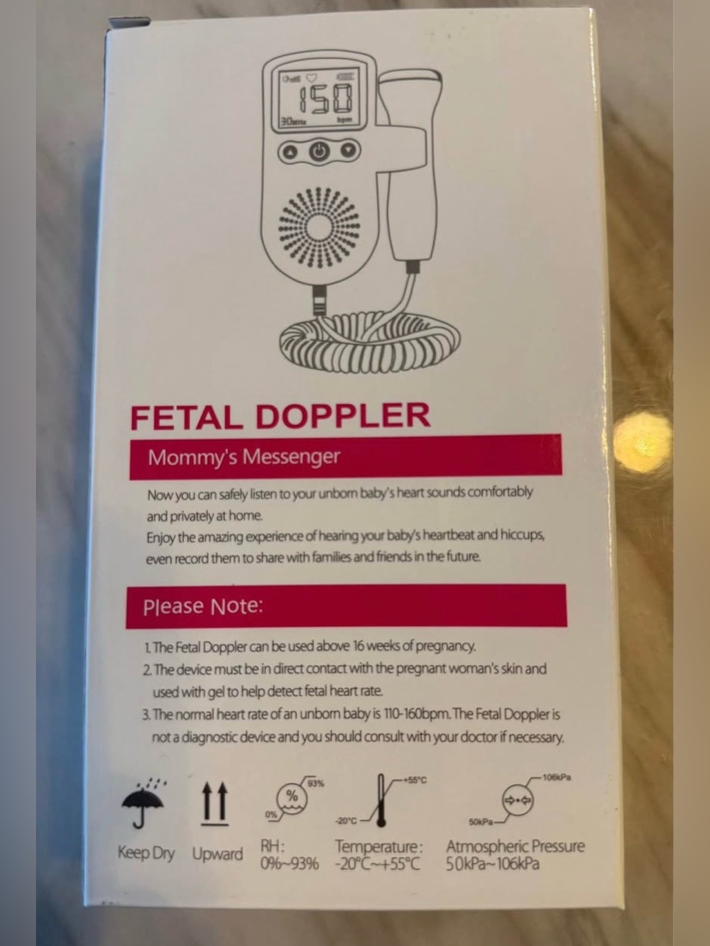 Fetal Doppler Monitor - NEW - Picture 3 of 5